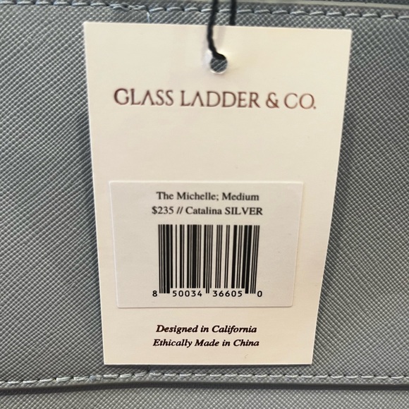 GLASS LADDER & CO Catalina Silver Medium Michelle Bag - Picture 10 of 10